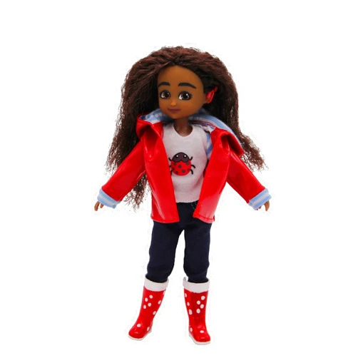 Lottie Doll Wildlife Photographer Doll Mia | Dolls for Girls and Boys | 7 Inch Doll with Brown, Wavy Hair, Brown Eyes & Cochlear Implant