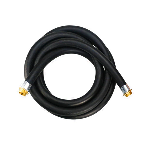 PRUNkuar 3/4'' x 12' Fuel Transfer Hose, Farm Fuel Hose Fluid Oil Pump/Tank Tube Hose Black for Dispensing Diesel Gasoline Kerosene Biodiesel