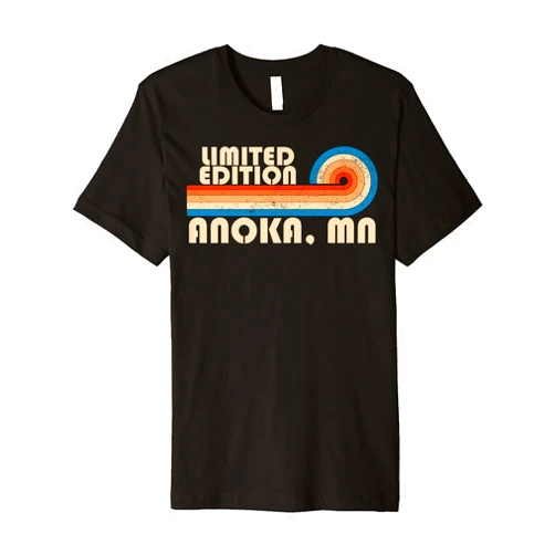 Retro City Matching Family Team 80s 90s Style Look ANOKA, MN City Pride Hometown Retro Vintage Premium T-Shirt
