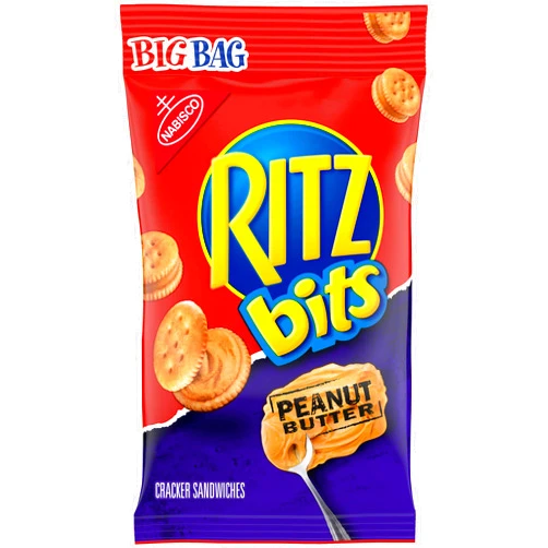 Ritz Bits Peanut Butter Cracker Sandwiches Big Bag 3 oz