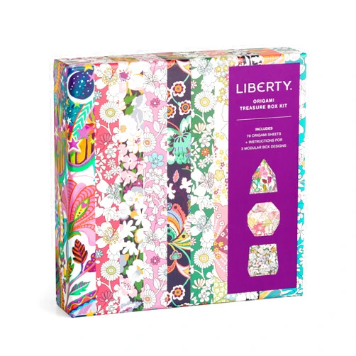 Galison Liberty Floral Origami – Origami Kit Featuring Iconic Liberty Prints and Instructions for Origami Folds