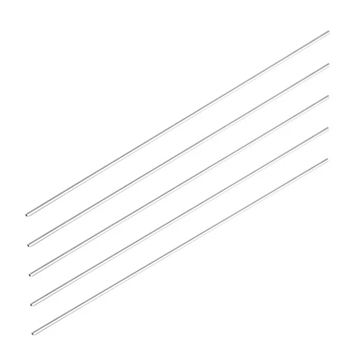Eowpower 5 Pieces 304 Stainless Steel Round Capillary Metal Tube Tubing Pipe 6mm X 4mm (ODxID) Length 300mm