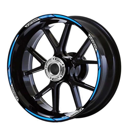 GdniA Hub Decal Motorcycle Wheel Stripes Sticker Rim Hub Reflective Decals for S&uzuki for DL650 DL1000 for V Strom 1050 XT 650 for V-Strom Stripe Tape (Color : 1)