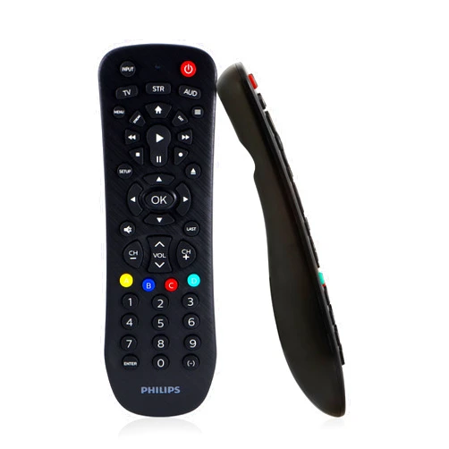 Philips Universal Remote Control, Universal TV Remote Replacement, Samsung TV Remote Control Universal, for Roku Remote Replacement, Vizio, LG, Sony, Apple TV, Smart TVs, 3 Device, Black, SRP9232D/27