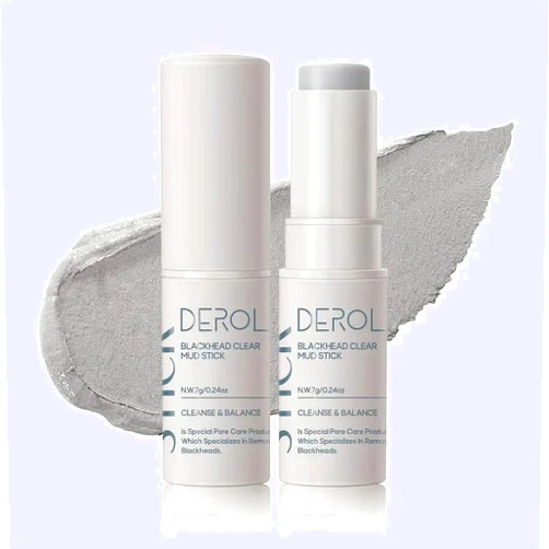 BANGFENG Blackhead Clear Mud Stick, Natural Scrub Ingredients Deeply Cleanses Pores and Absorbs Dirt and Oil for a Refreshed and Smooth Skin - Gentle and Nourishing Blackhead Remover and Exfoliating Cleansing Stick
