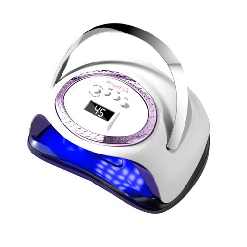 PUSHUJIA Professional UV LED Nail Lamp, 66 LEDs Nail Dryer with Smart Sensor, Digital Display & 4 Timers, Fast Curing for Gel Polish, Rhinestone Glue, Solid & Liner Gel, for Home & Salon Use