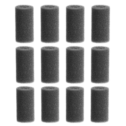 KINMINGZHU 12 Pieces Black Pre-Filter Sponge Foam Roll Accessories for Aquarium Fish Tank