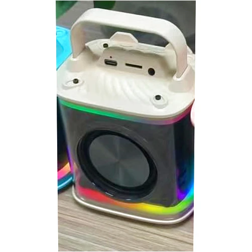 DressVoguer Mini Karaoke Machine for Kids, Portable Bluetooth Speaker with 2 Wireless Microphones (Yellow)