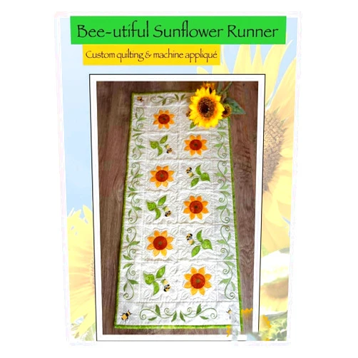 Amelie Scott Designs Amelia Scott Designs Bee-utiful Sunflower Runner Pattern