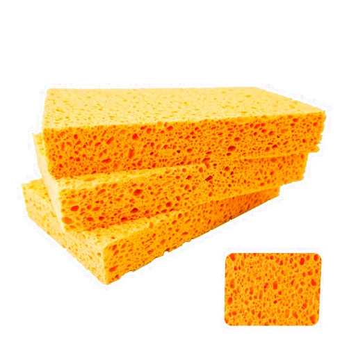 J K 6 x 3.6 x 0.9 Inch JK SP-T22 Large Sponge, Kitchen Sponges, Handy Sponges, Cellulose Sponges, Dish Washing Sponge, Natural Sponge, Car Washing Sponge, Eco Friendly Sponge