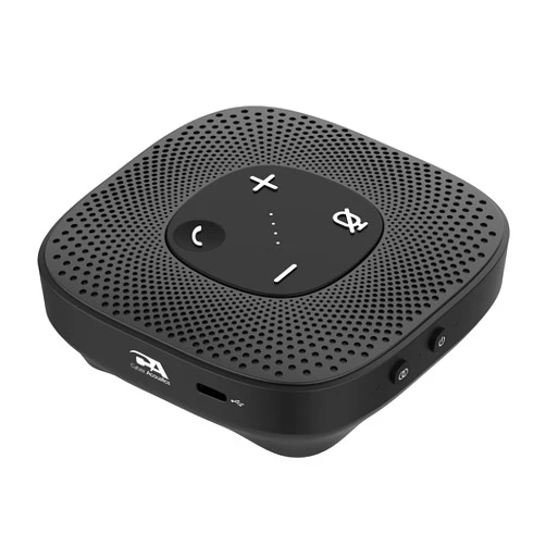 Cyber Acoustics Essential Speakerphone SP-2000 - USB and Bluetooth Speakerphone, Advanced DSP with 360 Degree Noise Cancelling Microphone with 3m Range, 66 Ft BT Wireless Range