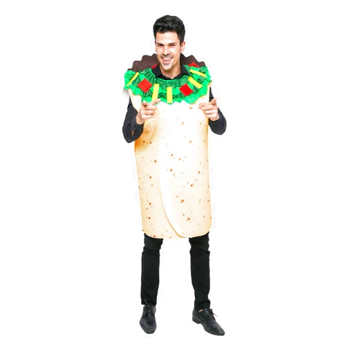 Spooktacular Creations Men Burrito Costume Adult Deluxe Set for Halloween Dress Up Party
