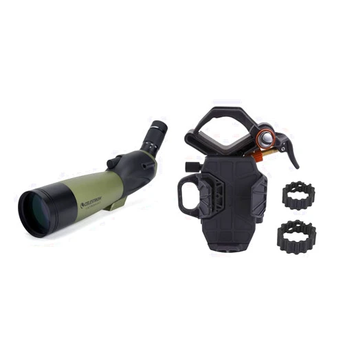 Celestron 52250 80mm Ultima Zoom Spotting Scope with Universal Smartphone Adapter