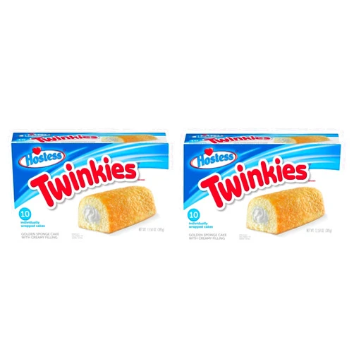 Generic Hostess Twinkies - Creamy Golden Sponge - 13.58 Oz - 10 Individually Wrapped Cakes - Pack of 2