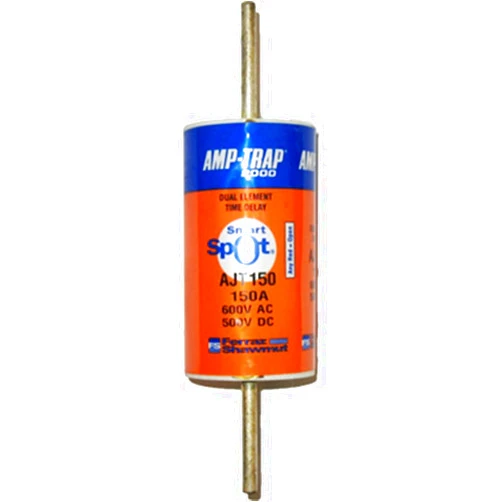 FERRAZ SHAWMUT AJT150 150A, Fuse, Visual Indicator, 600VAC, Class J, 200KA AC/100KA DC, TIME-DELAY
