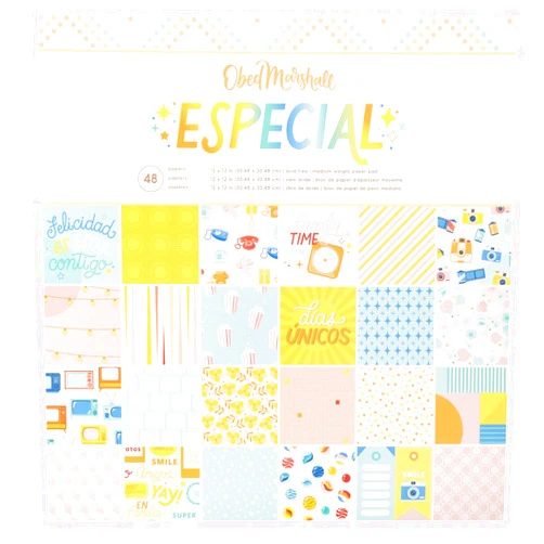 American Crafts Paper 12X12 PAD, Obed Marshall Especial