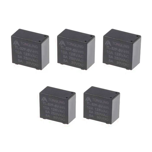 uxcell 5 Pcs TL-32F-5V-HS DC 5V Coil SPST 4 Pin PCB Electromagnetic Power Relay