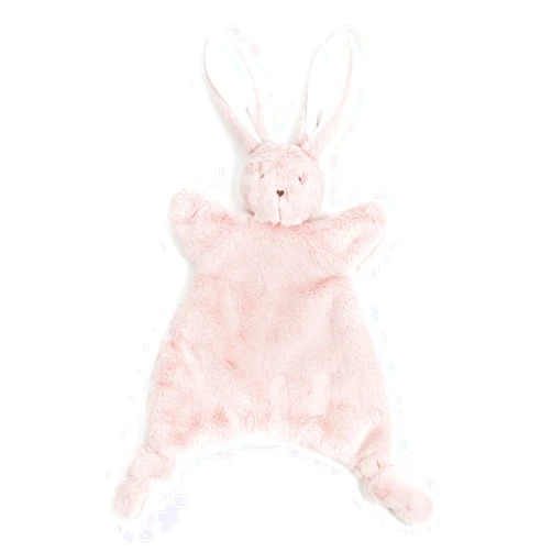 SILI FACTORY Bunny Loveys for Babies,Soft Baby Security Blanket,Snuggle Stuffed Animals Toy Baby Girl & Boy, Lovey Comforter Toy for Babies 0-12months,Baby Gifts for Infant and Toddler-Pink Rabbit