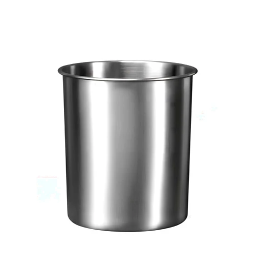 ZORGONS Stainless Steel Utensil Holder - Utensil Caddy, Weighted Base for Stability - Utensil Crock and Countertop Utensil Organizer, Stainless Steel Caddy