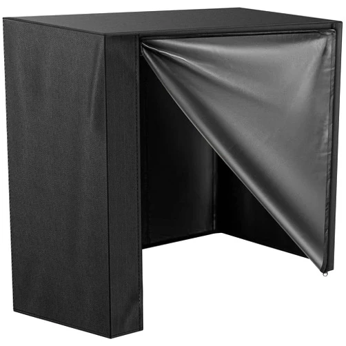 HONEST OUTFITTERS Honest 4ft Firewood Rack Cover, 600d Oxford Firewood Rack Outdoor with Cover, Waterproof Log Rack Cover with Zipper, Black