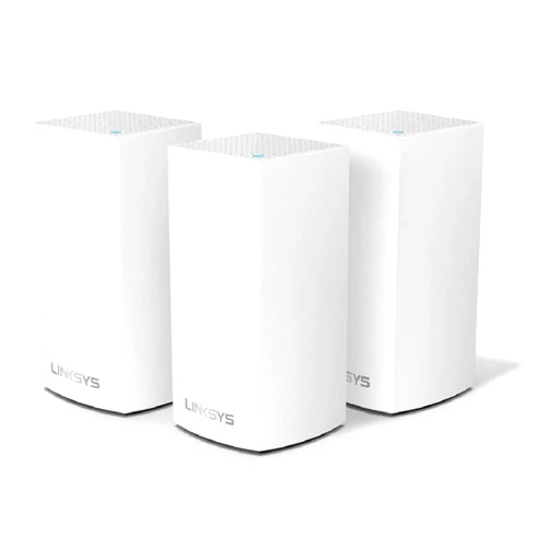 Linksys Velop Mesh Home WiFi System, 4,500 Sq. ft Coverage, 30+ Devices, Speeds up to (AC1300) 1.3Gbps - WHW0103
