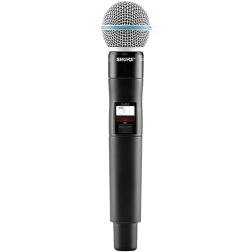 Shure QLXD2 Wireless Handheld Microphone Transmitter with Beta 58A Capsule - H50: 534-598MHz