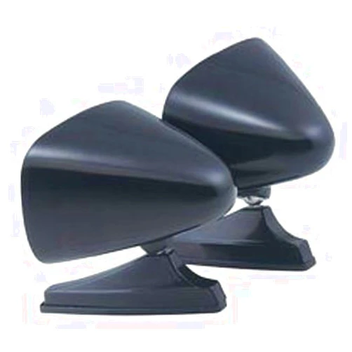 MirrorZone Paintable Black Vintage Style Sport Bullet Mirrors for Classic Muscle Cars, Restomods & Hot Rods COMPLETE Set!
