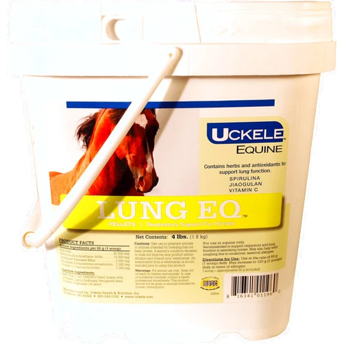 Uckele Lung EQ Horse Supplement - Respiratory Support for Horses - Equine Vitamin & Mineral Supplement - 4 Pound (lb)