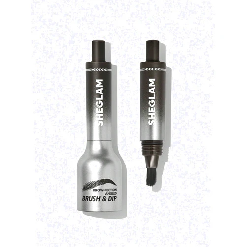 SHEGLAM Brow-Fection Angled Brush & Dip Upgraded Microblading Eyebrow Pen Long Lasting Waterproof Easy To Color-Charcoal