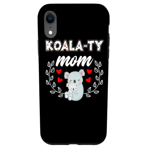 Koala Pun Clothes For Best Mothers iPhone XR Koalaty Mom Funny Nature Koala Bear Lover Mama Koala Outfit Case