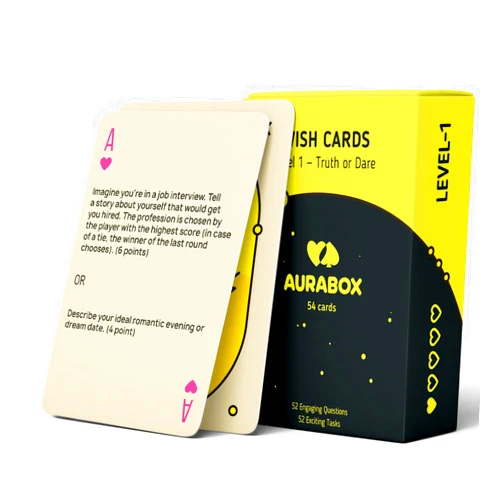 AURABOX Truth or Dare & Twist Challenge - Card Games for Adult - Interactive Board Games - Fun Games for Adults Party, Camping, Family, Friend, Group Game Nights