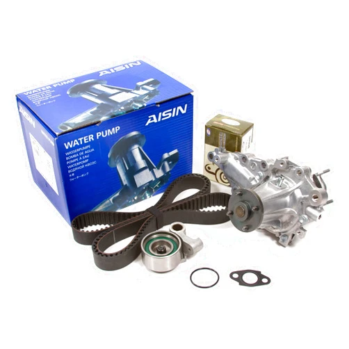 Evergreen Parts And Components Evergreen TBK215WPA2 Compatible With 08/97-2005 Lexus IS300 GS300 3.0L 2JZGE Timing Belt Kit AISIN Water Pump