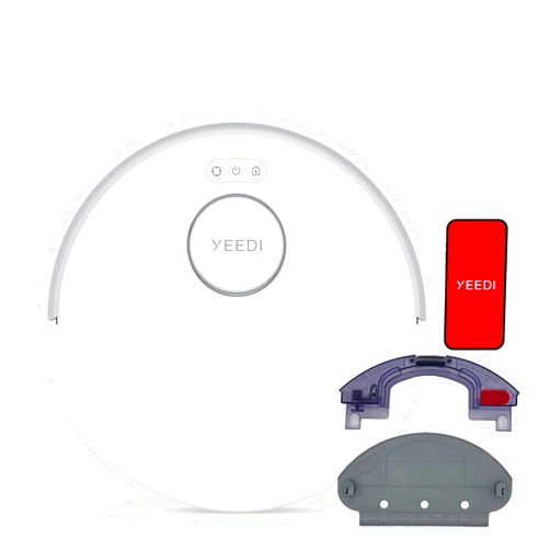 Yeedi C12 Robot Vacuum Cleaner and Mop, 8000Pa Strong Suction, ZeroTangle Brush, Smart Navigation, Self-Charging, Work with Alexa, White