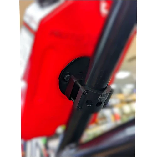 Dirtbag Brands Heavy Duty 6061 Billet Aluminum 1.5in-2in Roll Cage Complete UTV Rotopax Mount Compatible with all Polaris RZR, Canam Maverick, Honda Talon, CF Moto