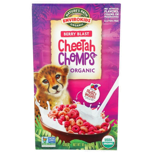 EnviroKidz NATURES PATH CEREALS KIDS CHEETAH CHOMPS OR 10 OZ