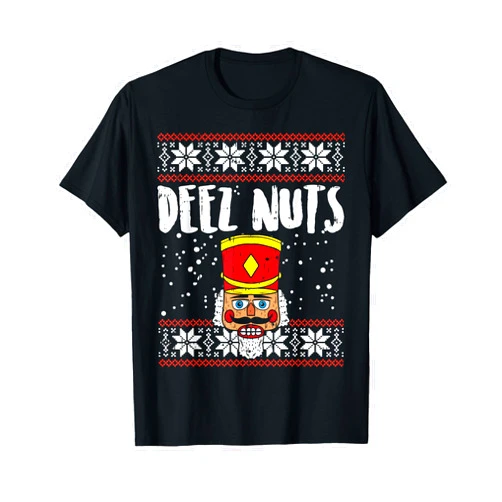 BoredKoalas Christmas Shirts Holiday Xmas Gifts Deez Nuts Nutcracker Funny Ugly Christmas Sweater Meme Gift T-Shirt