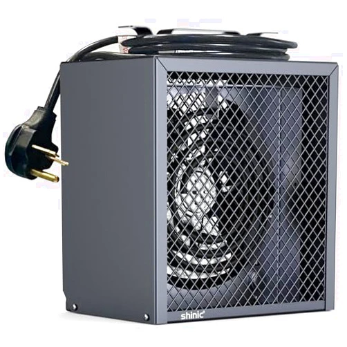 Shinic Electric Garage Heater 240V, 4,800-watt Fan-Forced Industrial Heater, With Thermostat Control, Carrying Handle, Heavy Gauge Steel, Nema 6-30P Garage Heaters for Workshop, Construction Site