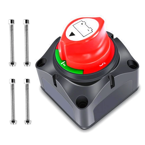 Nilight - 90015A Battery Switch 12-48V Waterproof Heavy Duty Battery Power Cut Master Switch Disconnect Isolator for Car Vehicle RV and Marine Boat (On/Off),2 Years Warranty