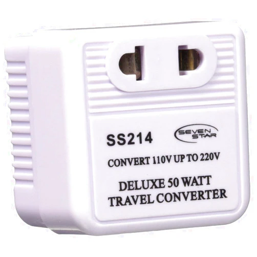 SEVEN STAR SS214 Deluxe 50 Watt Voltage Converter Step Up Transformer