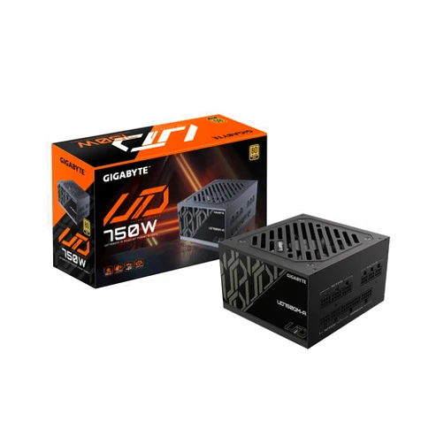 GIGABYTE 750W PSU - 80 Plus Gold Certified - Fully Modular Power Supply (GP-UD750GM-A)