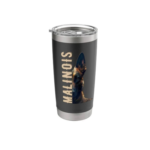Hunde Dogs Männer Frau Frauen Geschenk Gift Malinois Belgian Shepherd Dog Stainless Steel Insulated Tumbler