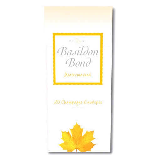 Basildon Bond P4TO 89 x 187 mm Peel and Seal Envelope - Champagne (Pack of 20), 100080071