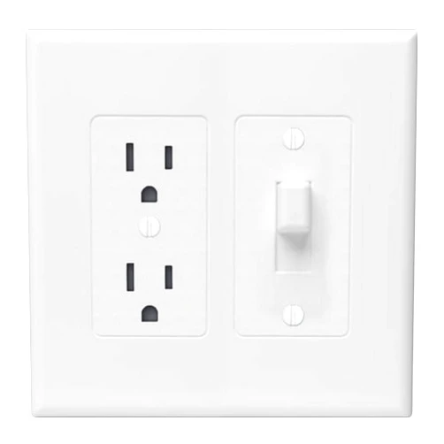 Taymac 2772W Revive Device Wall Plates 2-Gang Masque Decorator Cover, White