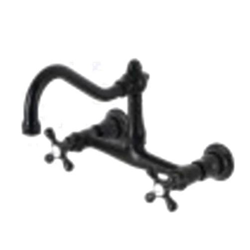 Kingston Brass KS3240AX Vintage Bathroom Faucet, Matte Black, 8.5 x 7.56 x 2.25