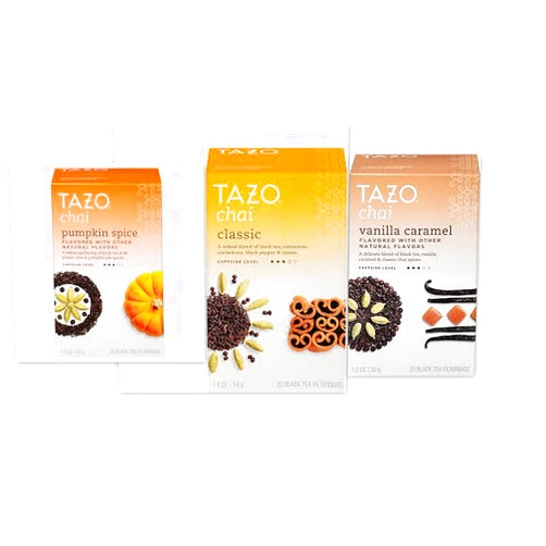 Tazo Chai Variety Bundle, 3-Box Set (60 TEA BAGS) - Classic, Vanilla Caramel, Pumpkin Spice