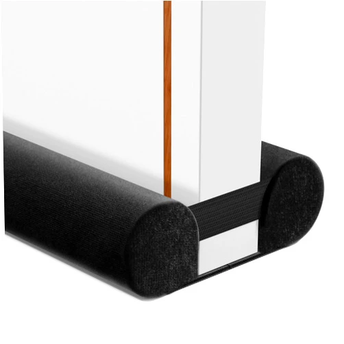 BKSAI Door Draft Stopper for Bottom of Door, Upgraded Under Door Gap Filler for Big Gap, No Folding Required, Flexible Installation Door Sweep soundproofing Strip for Home & Apartment, 28-32in, Black