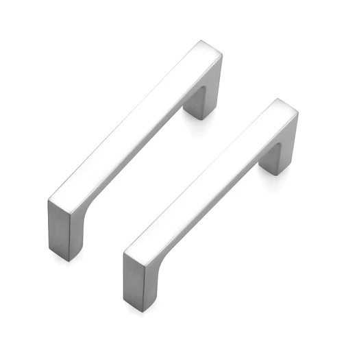 Ravinte 10 Pack Solid 3 Inch Kitchen Square Cabinet Handles Brushed Nickel Pulls Drawer Pulls Cabinet Hardware Kitchen Handles