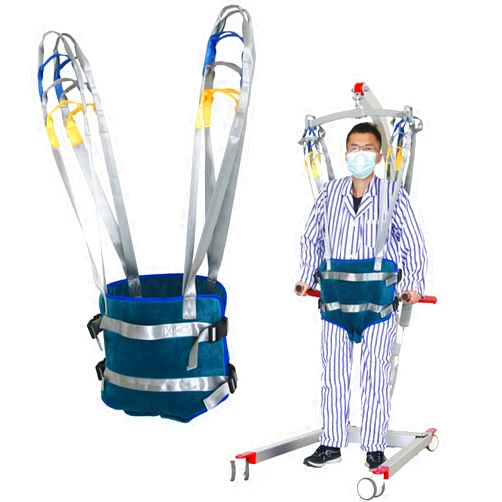 CLOSEHO SFSD MK Patient Lift Sling with Four Point Support,Patient Lifter Medical Lift Equipment Walking Standing Aids Full Body Transfer Belt Strap for Bariatric, Nursing, Caregiver, Elderly, Disabled,Large