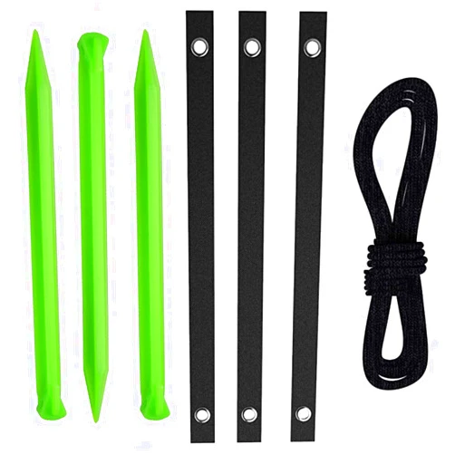 ALDSQ 12inch Tree Stake Kit with Tree Straps and 13ft Strong Rope Tree Support Anchoring Kit for Home Garden Yard Trees Stump Kit Outdoor Courtyards Gardening Accessories (A)