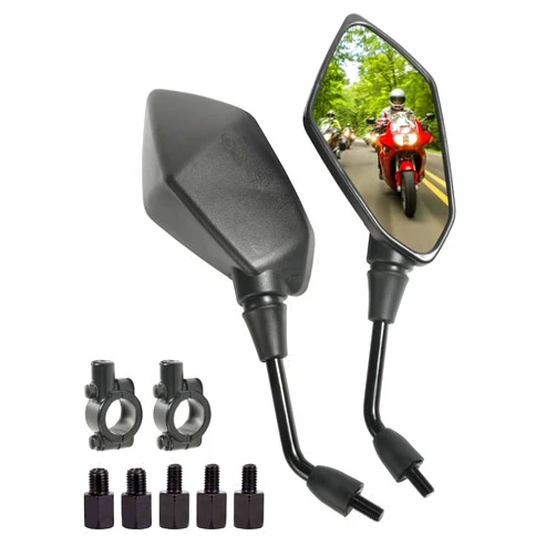 Bylikeho Bike Rear View Mirror,Motorcycle Mirror,Double Take Mirrors,Car Accessories ATV Mirror,Motorcycle Rear View Mirrors for 7/8
